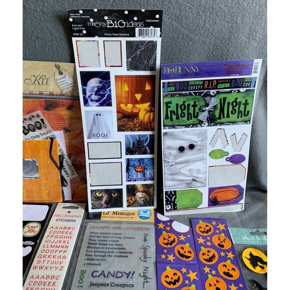 Halloween Scrapbook Stickers & Kits Bundle - Assorted Designs & Sizes - Picture 3 of 13